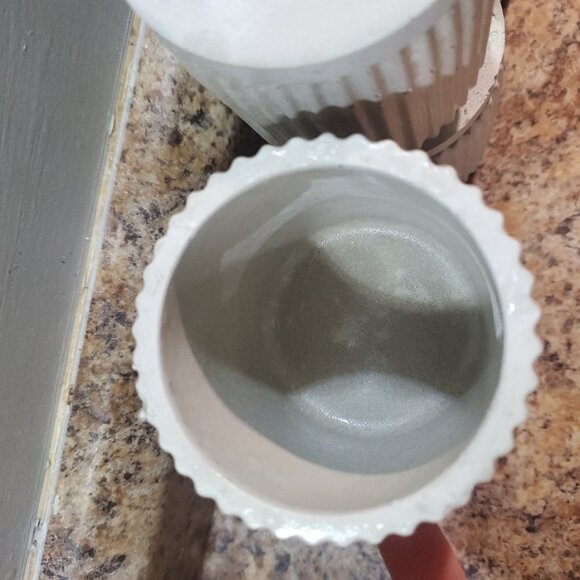 Handcrafted Concrete Candle Vessels – Set of 10 Grey - Picture 4 of 5